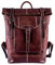 Alpenleder Rucksack MOUNTAINSIDE – Echt Leder Rucksack – Elegant braun vintage Daypack perfekt für Arbeit, als Reiserucksack oder Freizeit Sport wie Wandern (45 x 30 x 15cm, 20L, Brandy)