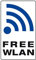 Metafranc Hinweisschild Free WLAN - 250 x 150 mm / Beschilderung / Infoschild / Gewerbekennzeichnung / Internet / Wifi / Hotspot / 503550