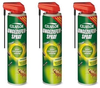 Evergreen Garden Care Deutschland GmbH CELAFLOR Ungeziefer-Spray 1,2 l - Zur gezielten Anwendung gegen versteckt lebendes Ungeziefer wie Schaben, Asseln, Silberfischchen, Ameisen und Anderen