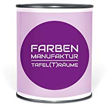 Farben Manufaktur Tafel(t) räume 0,5L, Tafelfarbe, Schultafellack, Blackboard Paint, Wandfarbe beschreibbar (0,5L, puple dream)