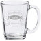 Taza de café, taza de vidrio transparente, personalizada con grabado - estándar