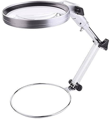 XIXIDIAN Loupe de Bureau avec loupe Lumineuse de Bureau avec lumière et Veille - idéal for réparer Les Gadgets de Technologie et la Lecture Mains Libres