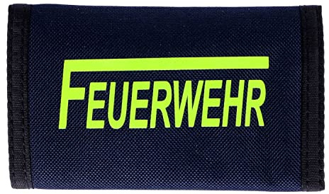 RescPol Geldbörse Feuerwehr navy/neongelb