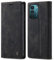 PaceBid Hülle Kompatibel mit Nokia G21 / Nokia G11, Retro Luxus Leder Schutzhülle mit Kartenfächer, Magnetisches Flip Handyhülle für Nokia G21/G11 -Schwarz