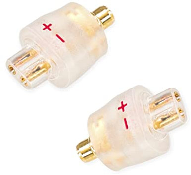 okcsc 0.78/0.75 Dual Pin Cable to MMCX Male Adaptor Work for 0.78/0.75 2 Pin Cable Connected with Shure MAGAOSI K5 LZA4 A5 se215 se315 SE535 846 425 Transparent