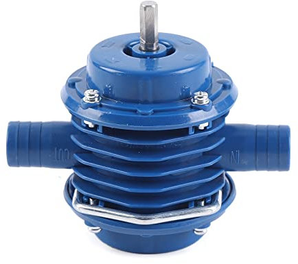 Portable Miniature Water Pump, Electric Drill Pump Hand Drill Power Water Pump for Home Garden, Centrifugal Household Small Water Pump Drill Pump Blue
