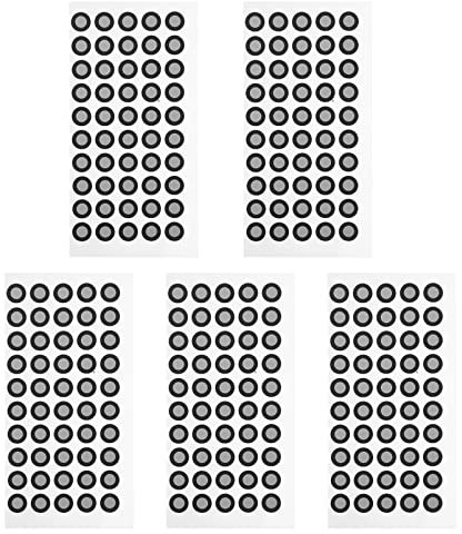 UKCOCO 5 Blätter Scanner markiert Punkte Lidar Filmscanner klein Klebstoff zahlen aufkleber nützlicher reflektierender Filmpunkt 3D-Scan-Referenzpunkt sprühen Reflektierende Folie Drucker