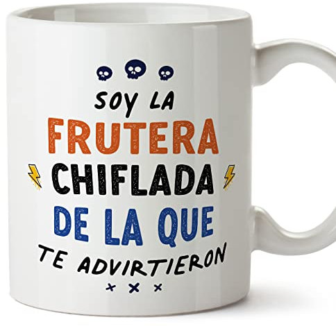 MUGFFINS Tazas para FRUTERA mujer - En Español - Todos te advirtieron - 11 oz / 330 ml - Regalo original y divertido