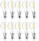 NCC-Licht 10 x LED Filament Leuchtmittel Tropfen 4W = 40W E14 klar 420lm warmweiß 2700K