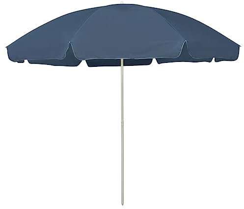 vidaXL Sombrilla de Playa Azul 300 cm