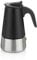 kela Espressokocher 200ml, Espressomaschine für 4 Tassen, für alle Herdarten auch Induktion, FERRARA, Kaffeekocher Edelstahl schwarz matt