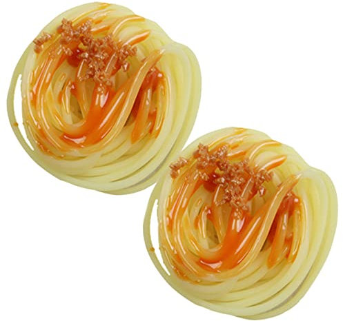 Garneck 2 Stücke Künstliche Pasta Sauce Lebensechte Simulierte Lebensmittel Modelle Für Küche Und Shop