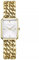 Rosefield Studio Double Chain Gold avec Cadran Blanc et boîtier en Or de 19,5 x 24 mm en Acier Inoxydable SWGSG-O76.