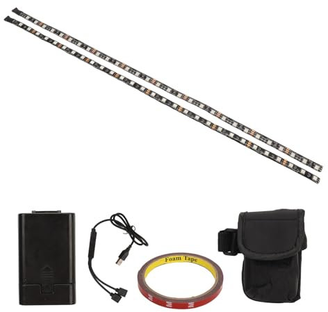 VGEBY LED-Scooter-Streifenlicht, Batteriebetrieben, 49,9 cm, Bunte Decklichter, Wasserdichtes Elektroroller-Zubehör für KUGOO,