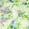 Textrend Baumwollstoff Stoffe Meterware - Stoff zum Nähen - 100% Baumwolle - Blumenmuster - Textilien 1x2.2m (Blaue Rosen auf ecrufarbenem Hintergrund)