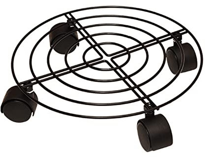 Blumentopf-Rollständer, 50 Kg Tragkraft, Rostschutz, Eisen, Leicht zu Bewegen, mit Rollen Weinfässer