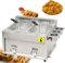 Fablestoryem Friteuse à gaz Commerciale, 8 L x 2, friteuse de Cuisine au Propane Liquide ou au gaz Naturel, Machine à Frire de Cuisine à Double réservoir en Acier Inoxydable, pour la Restauration