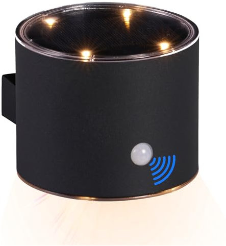 Northpoint LED Solar Wandleuchte mit Bewegungsmelder Up & Down-Technik warmweiß, Ideal für Eingangsbereiche und Terrassen Zylinder