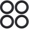 ECSiNG 4 Piezas de 4 Pulgadas Altavoz Borde de Espuma Envolvente Pieza de Repuesto Altavoz Envolvente Kit de Reparación Diámetro Interior 65,8 Mm Diámetro Exterior para Reparación de Altavoces DIY
