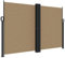 vidaXL Seitenmarkise, Sichtschutz Ausziehbar, Windschutz Sonnenschutz für Garten Balkon Terrasse, Seitenrollo Seitenwandmarkise, Taupe 160x600cm
