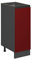 Vicco Apothekerschrank R-Line, Medizinschrank für die Küche, Rot/Anthrazit, 30 cm, AP Anthrazit