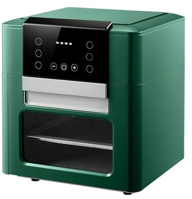 MZGDONGF Freidora de Aire de 12 l, Parrilla 8 en 1, Control de Temperatura y función de Apagado automático, 1600 W (Color Verde) Safehappy