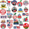Fabbay 25 Pcs New York Fridge Magnet Magnetic Refrigerator Stickers New York Souvenirs Gifts Refrigerator Magnets for Fridge Laptop Locker Home Decoration Accessories