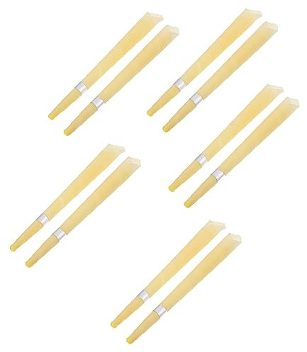 minkissy 70 Piezas palos de aromaterapia para el oído cera para limpieza de oidos Removedor de orejas de cuerno earwax removal scented candles palos de aromaterapia para los oídos Yellow