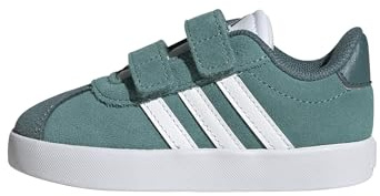adidas Mixte bébé VL Court 3.0 Shoes Infants Chaussures, Powder Teal/Cloud White/Preloved Teal, 26 1/2 EU