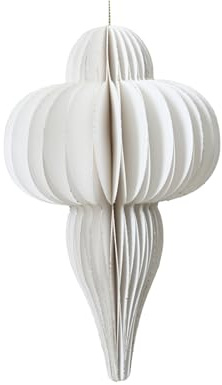 Decoris Ornament weiß 20cm