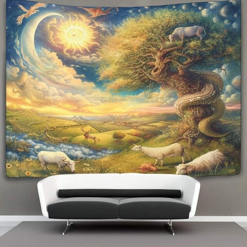 GXYUAOIEF Jungle Animals 3D-Druck Wandteppich Poster Wanddekoration Tapestry Zubehör Raumteiler Wandteppich für Schlafzimmer, Wohnzimmer, Schlafsaal 130 cm x 150 cm