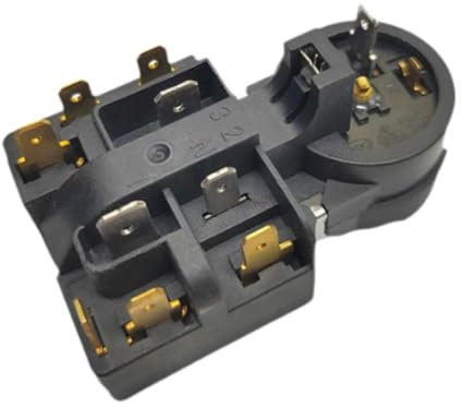 Qianly Fridge-freezer Compressor PTC Starter QP3-12A PTC Starter Relay Overload Protector for Fridge