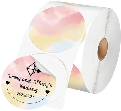 ELECTRONICA 4U Etiketten selbstklebend Ersatz für Phomemo M110 M200 M220 M221 50x50 (Farbverlauf Rosa)