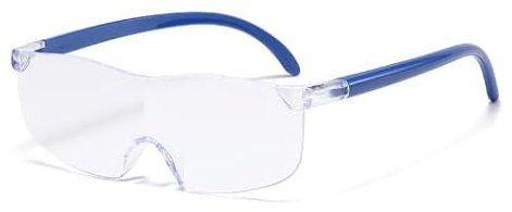 3 Pièces Lunette Anti Lumiere Bleue Lunette Loupe à 150%、200%、300% Blue Light Glasses Loupe Grossissante,Aide à la Lecture pour Personnes Âgées,Lunettes de Lecture pour Le Travail Rapproché (Bleu)