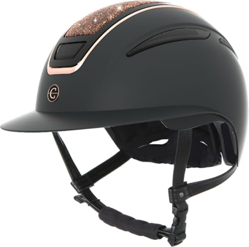 Covalliero Reithelm Elite Polo, Damen, Kinder, stoßfest, mit Poloschirm, mit Belüftung, mit Disc-System