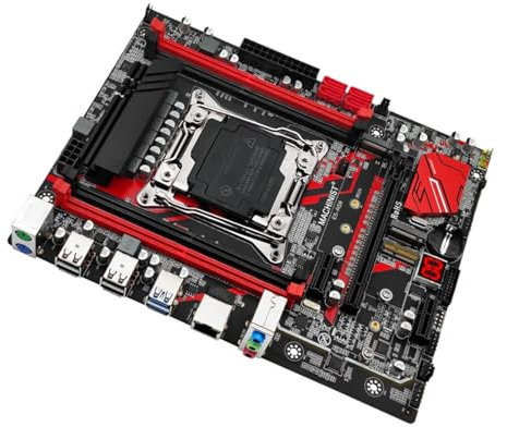 QWEOWW Scheda Madre del Computer Fit for Machinist RS9 X99 2011-3 Set Xeon E5 2680 V4 DDR4 16 GB RAM Combo NVME M.2 Quattro canali(Motherboards)