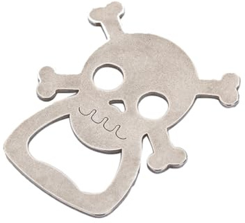 HEMOTON Creative Skull Head Bottle Opener Helps Opening Bottles without Hurting Hands Made of Sturdy Alloy , Portable and Multi-functional , for Party and Wedding Favour