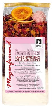 Bremer Gewürzhandel Magenfreund Ansatzmischung Roseblüten, ohne künstliche Zutaten, Likör selber machen, 420g