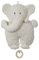 Efie Spieluhr Elefant aus Bio-Baumwolle (kbA), GOTS-zertifiziert, waschbar, handgefertigt, Made in Germany (⁠Schlaf Kindchen schlaf)