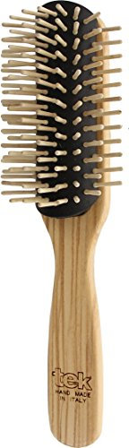 Bürste NEU große Pusteblume lang aus Holz natur – Handmade in Italy