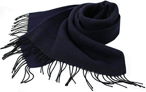 Rotfuchs Schal Webschal Jacquard modisch dunkelblau 100% Wolle (Merino)