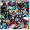 Kieskönig 500g Glasnuggets Glassteine Muggelsteine Mosaiksteine Tischdeko 12-20 mm bunt