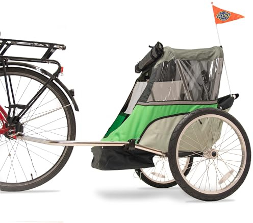 Wike Junior Children's Bike Trailer - Green Apple