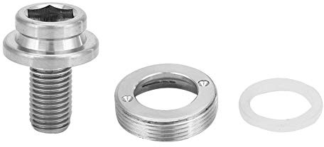 M8*15mm Crank Bolts,Crank Screw Bicycle Crank Extractor Bottom Bracket BB Bike Axle Screw Kit with Dust Cap&Washer of CNC Precision Processing for Mountain Road Bike (silver)