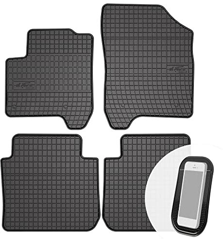 moto-MOLTICO Gummimatten Auto, 4-teiliges Set, Allwetter Gummi Fußmatten, Antirutsch & Wasserfest Autoteppiche - passend für Citroen C3 Picasso 2009-2017