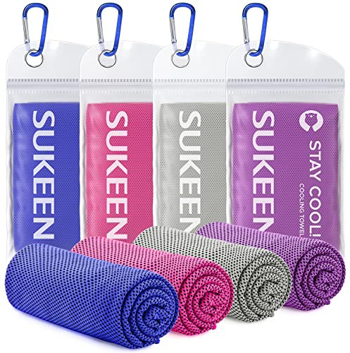 Kühltuch Set, kühlendes Handtuch Kühltücher Hals, Handtuch kühlend, Cooling Towel, Kühltücher Sport, Kühlendes Tuch, Eishandtücher für Wandern, Laufen, Tennis, Reisen,