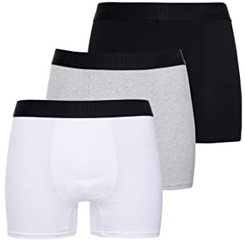 Superdry Boxer Multi Triple Pack, Noir/Gris/Aspect, XL Homme