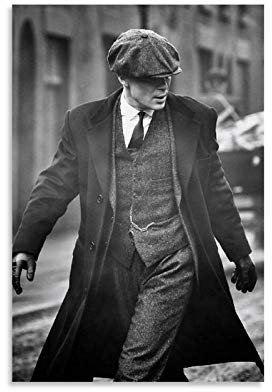 WVUR Thomas Shelby Poster dekorative Malerei Leinwand Wandkunst Wohnzimmer Poster Schlafzimmer Malerei 12x18inch(30x45cm)