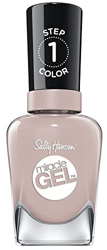 Sally Hansen Miracle Gel, Shock & Mauve, Gel-Like Nail Polish, NO UV Light Required, Chip-Resistant, Long Lasting - Up to 8 days, Easy to Use, Salon Quality Results, Vegan Formula, 14.7ml