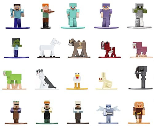 Jada Toys 253265005 Minecraft 20 Pack, Wave 6, Mehrfarbig, Einheitsgröße